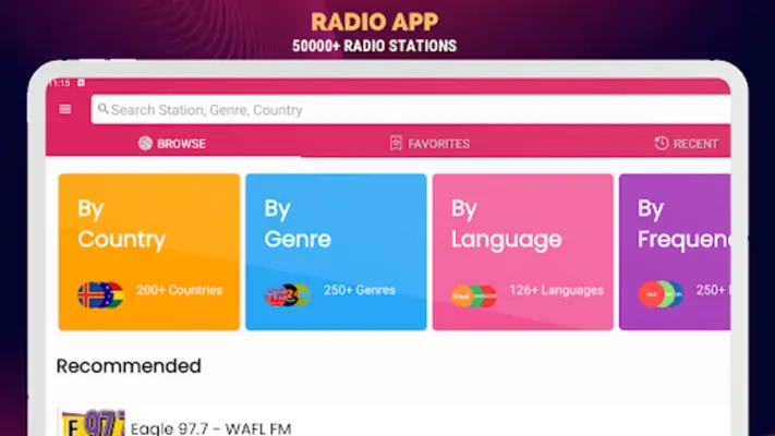 FM Radio Local Radio Stations android App screenshot 1